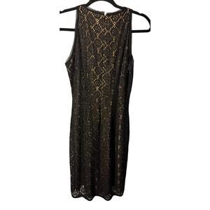 Vince Cotton-Silk Lace Mini Dress – Black – Size 4
